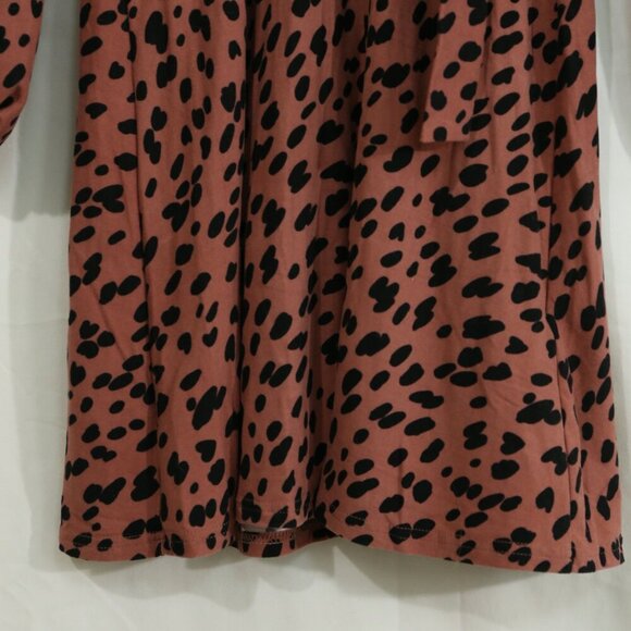 QED London Women’s Animal Print Wrap Dress Long Sleeve UK 10 (US 6) - Picture 5 of 8